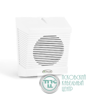 Громкоговоритель трансляционный настенный SW-06-03 6 /3/1.5Вт 100В 150Гц 92±3дБ 193х175х85мм 0.62кг ABS-пластик звуков. давл. 100±2дБ винтов. клеммы до 2х1.5мм SONAR Rbz-361110
