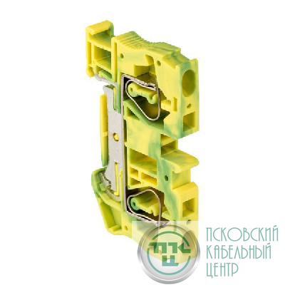 Колодка клеммная ST-6 земля пружинная EKF plc-jxb-st-6-pen
