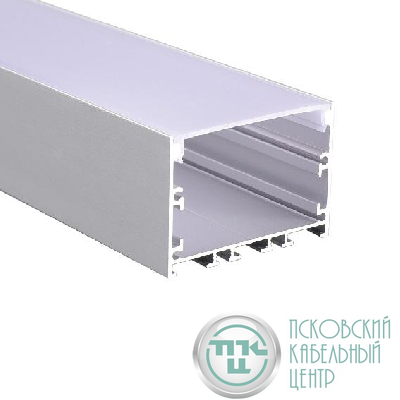 Профиль накладной PAL 5035 (комплект 2м; 2глухих заглушки; рассеиватель матов.; 4клипсы крепежных) JazzWay 5049956