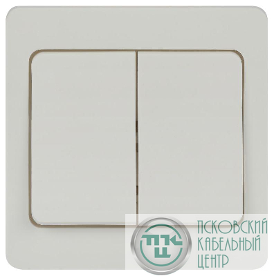 Выключатель 2-кл. СП Style 7-104-01 10А 250В IP20 бел. Intro Б0060617