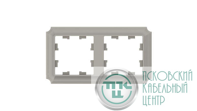 Рамка 2-пост. AtlasDesign Antique универс. шампань SE ATN100502