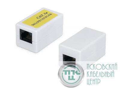 Адаптер проходной (coupler) CA-8P8C-C5e-WH RJ45 (8P8C) кат.5E Cabeus 7982c