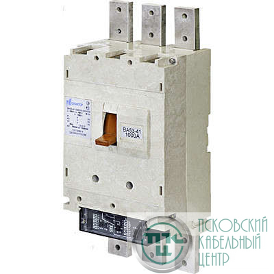 Выключатель автоматический 3п 1000А 33.5кА ВА53-41 344910-20 УХЛ3 690В дл. доп. сборочных единиц 1000мм Контактор 1024102