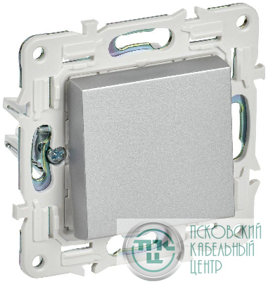 Выключатель 1-кл. SKANDY 10А SK-V01S серебр. IEK SK-V10-0-10-K23