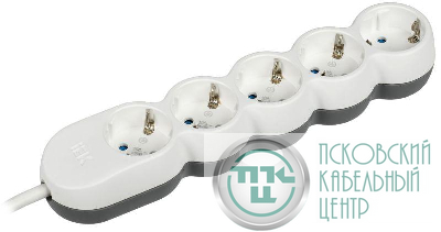Удлинитель 5х3м с заземл. 16А IP20 Uno У05 2P+PE 250В 3х1.5 IEK WYP53-16-05-03-Z