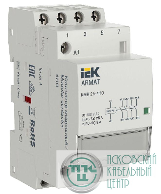 Контактор модульный KMR 25А 230В AC 4НО ARMAT IEK AR-KMR10-025-40-230