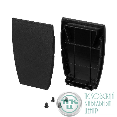 Заглушка LINE-5075-U-HONEYCOMB BLACK глухая металл (комплект) Arlight 044887