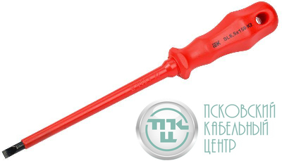 Отвертка диэлектрическая шлицевая SL6.5х150 K2 1000В ARMA2L 3 IEK A2L3-SC30-K2-SL-65-150