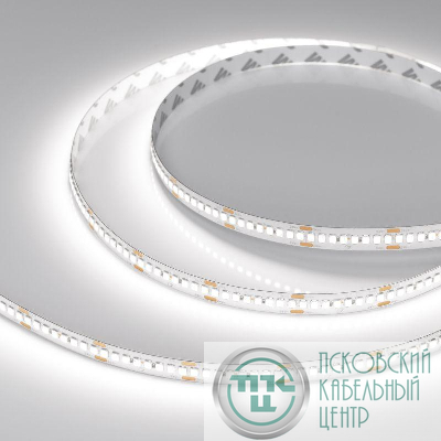 Лента светодиодная RT-A240-10mm 24V White 6000К 22Вт/м IP20 2835 высок. эффект. 150лм/Вт (уп.5м) Arlight 038741