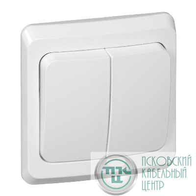 Выключатель 2-кл. СП Этюд 10А IP20 бел. SE BC10-002B