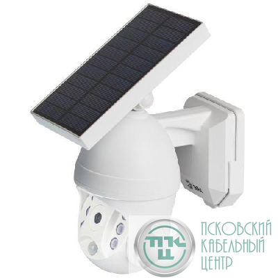 Светильник светодиодный "Камера" ERAFS012-10 6LED 8х24см фасадный на солнечн. батарее с датчиком движения ЭРА Б0057600