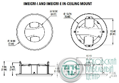 Крепление врезное для Sarix Enh+ внешн. Pelco IMEICM-E