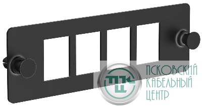 Планка для 4-х Keystone UTP черн. ITK CP05-4U