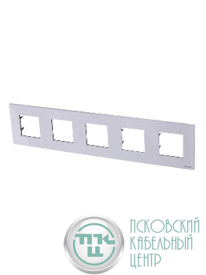 Рамка 5-м 10мод. Zenit бел. ABB 2CLA227500N1101