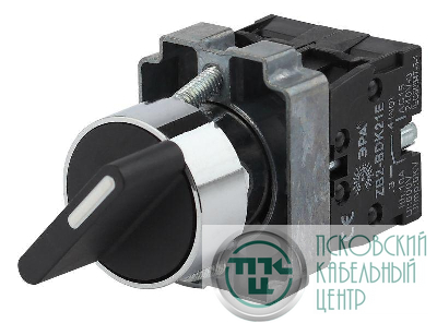 Переключатель LAY5-BD33 3 полож. I-0-II стандарт ручка BSW60-BD-3-K02E ЭРА Б0045685