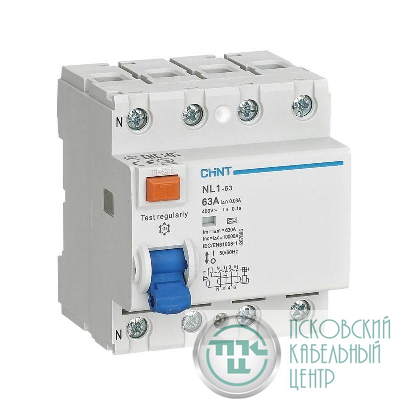 Выключатель дифференциального тока (УЗО) 4п 25А 300мА тип AC 6кА NL1-63 (R) CHINT 200229