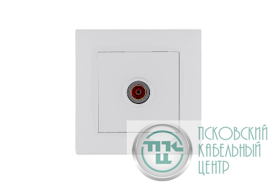 Розетка TV проходная Karea RIZZ бел. Makel 88001007