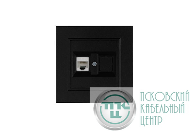 Розетка компьютерная Karea черн. Makel 56054035