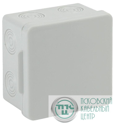 Коробка распаячная ОП КОР 80х80х50мм без гермовводов 7 входов IP54 Эра Б0037442