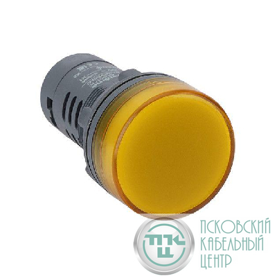 Лампа светосигнальная SB7 d22мм 230В AC желт. моноблочная SE SB7EV08MP
