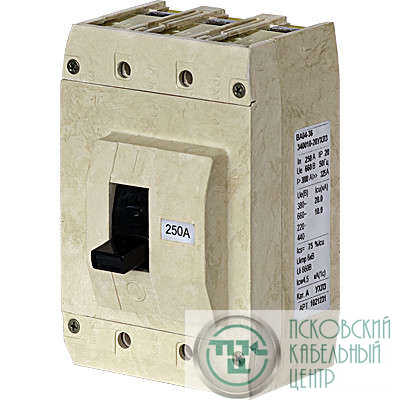 Выключатель автоматический 3п 100А ВА04-36-341810-20 УХЛ3 660В Контактор 1005076