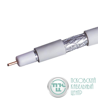 Кабель коаксиальный RG-6 CCS 1.02 (21проц.)/FPE/Al-Pet-Al Foil Unbonded/Al 64х0.12/PVC RW бел. (уп.100м) Net.On 109L