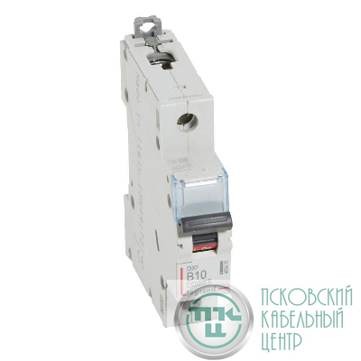 Выключатель автоматический модульный 1п B 10А 16кА DX3 10000 1мод. 230/400В Leg 408870