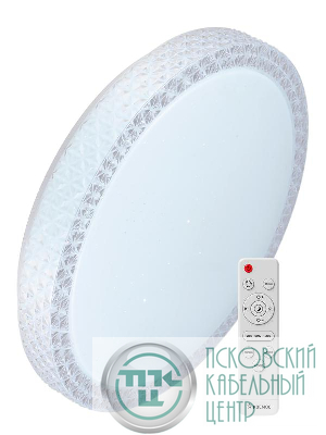 Светильник светодиодный PREMIUM SAPHIR 75Вт 230В 3000-6500К 6000лм IP40 495х115мм настенно-потолочный управляемый с пультом ДУ КОСМОС KSSaph75W