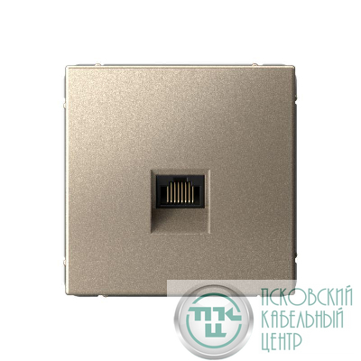 Розетка компьютерная ArtGallery RJ45 кат.6A механизм шампань SE GAL000586