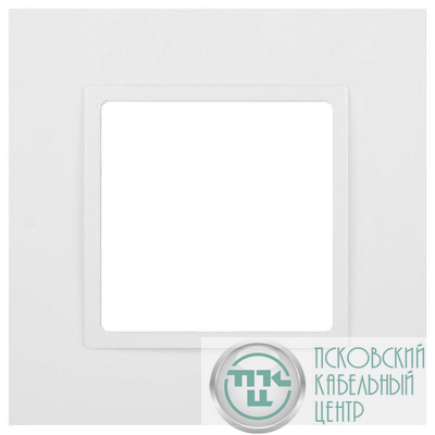 Рамка 1-м Elegance 14-5001-01М для розеток и выключателей матов. бел. Эра Б0065794