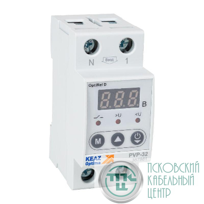 Реле напряжения OptiRel D PVP-80 с ЖК-дисплеем 80 А КЭАЗ 357865