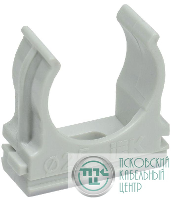 Держатель для труб (клипса) CF25 с защелкой ELASTA IEK CTA10D-CF25-K41-100