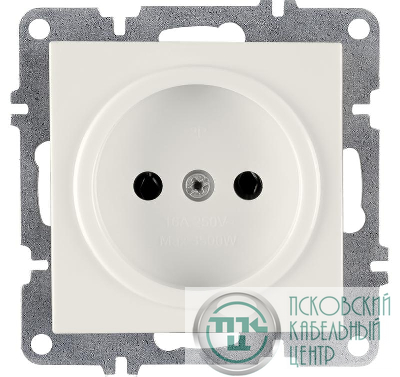 Розетка 1-м СП LAVIN/KAREN 16А IP20 без заземл. механизм бел. ARVIA 50 01 1000 215