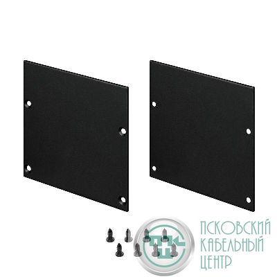 Заглушка LINE-S-7575 BLACK глухая металл (комплект) Arlight 041886
