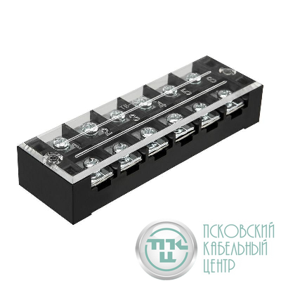 Блок зажимов клеммный БЗН ТВ-4506 4.0кв.мм 45А 6 пар Rexant 11-2155
