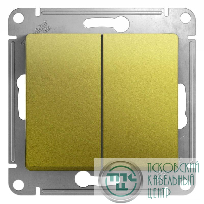 Механизм выключателя 2-кл. СП Glossa сх.5 10А IP20 10AX фисташк. SchE GSL001051