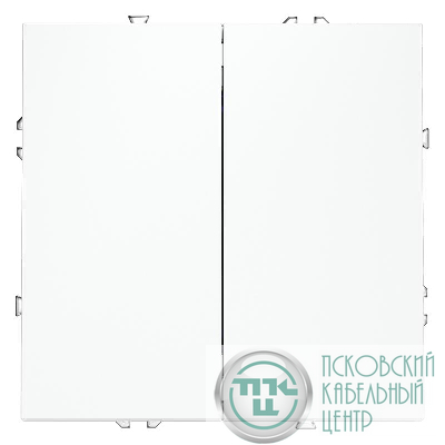 Выключатель 2-кл. СП S70 10А механизм бел. матов. Voltum VLS020102