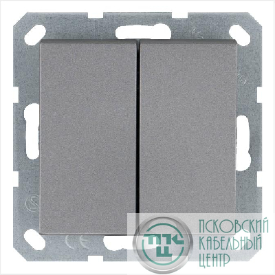 Переключатель перекрестный 2-кл. 10А IP20 механизм алюм. Jasmart G3014S