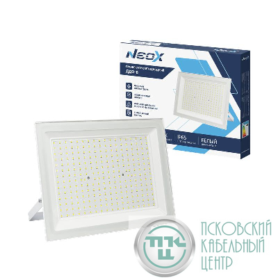 Прожектор светодиодный ДДО-8 200Вт 6500К IP65 20000лм 230В 100лм/Вт бел. NEOX 4690612066691