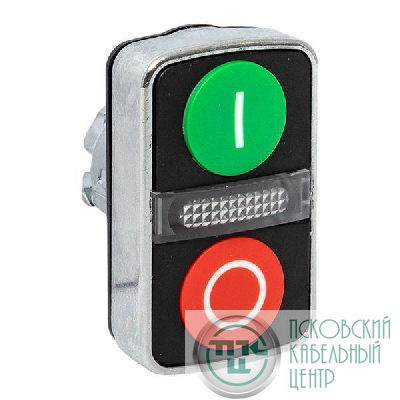 Механизм кнопки исполнительный XB4 "пуск-стоп" плоский возвратный без фиксации с подсветкой IP65 EKF XB4BW83-65