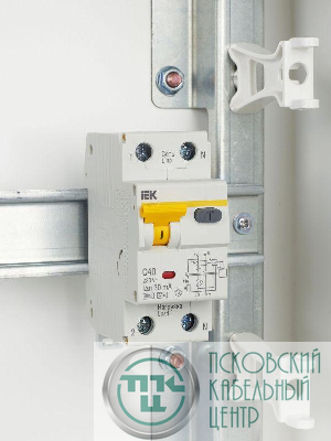 Выключатель автоматический дифференциального тока 2п (1P+N) C 40А 30мА тип A 6кА АВДТ-32 KARAT IEK MAD22-5-040-C-30