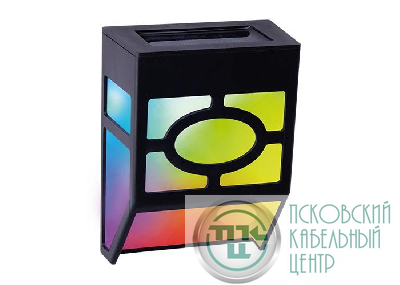 Светильник светодиодный на солнечной батарее SLR-W06-RGB настенный IP44 ФАZА 5040793