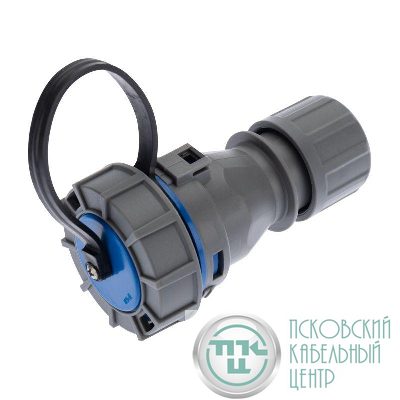 Розетка кабельная переносная влагозащищенная 16А 2Р+РЕ IP68 Rexant 111-121