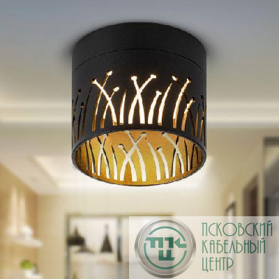 Светильник OL54 BK под лампу GX53 IP20 настенно-потолочный спот черн. Эра Б0061192