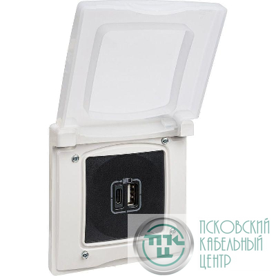 Рамка 1-м Etika IP44 с защ. крышкой бел. IEK 672550