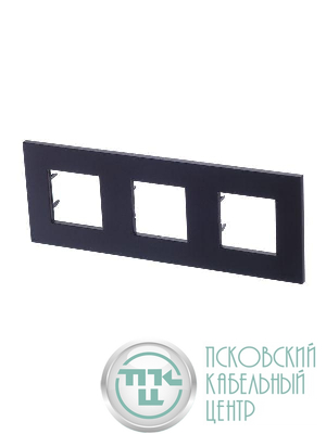 Рамка 3-м 6мод. Zenit антрацит ABB 2CLA227300N1801