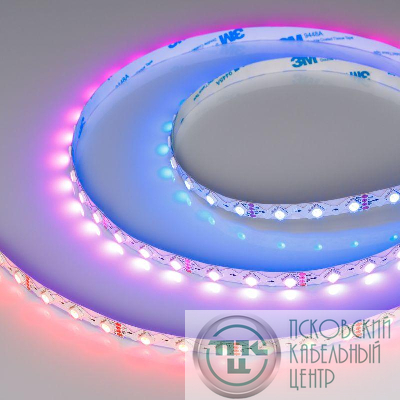 Лента светодиодная SPI-RZ-B60-8mm 12V RGB-PX1-BPT 9Вт/м IP20 5060 (уп.5м) Arlight 047382
