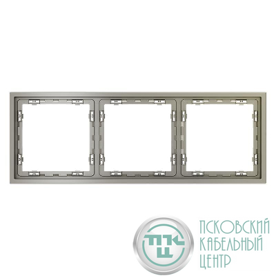 Рамка 3-м S70 пластик. шелк Voltum VLS100304