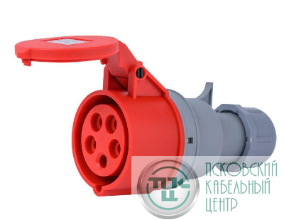 Розетка переносная 3Р+РЕ+N 16А 380В IP44 РП-103 DEKraft 26134DEK