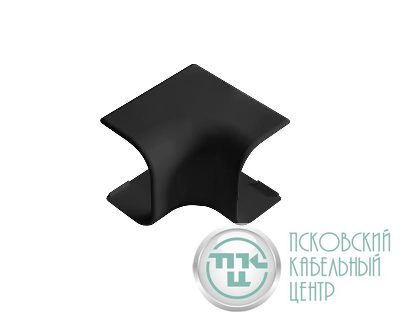 Угол для кабель-канала РКК внутренний 74х55 Арктика черн. Ruvinil УВН-74х55-Ч